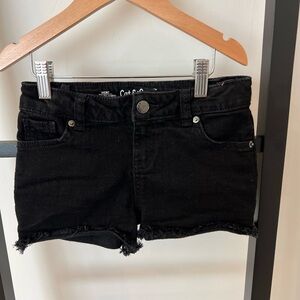 Target Cat & Jack girls Black Jean Shorts